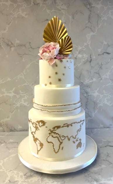 Map of the work wedding cake