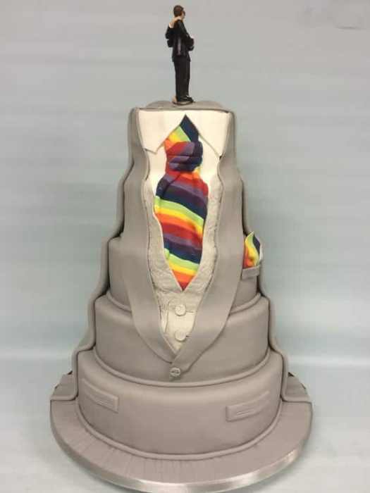 grooms wedding cake
