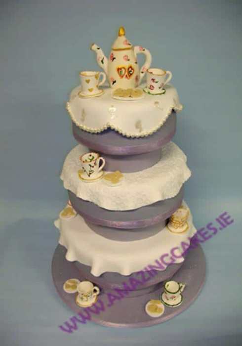 Tea Party wedding cake