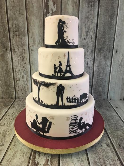story book wedding cake 4