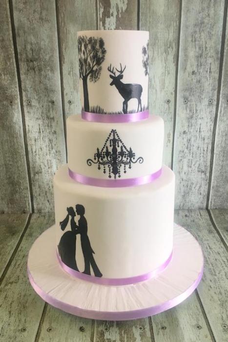 storybook wedding cake