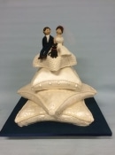 3 tier cushions wedding cake