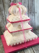 Cushions wedding cake