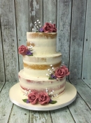 semi naked wwedding cake 6-8-10" cakes €480
