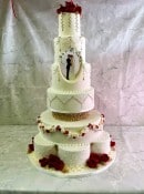 Large-wedding-cake-delicate-decoration-and-hollow-tier-