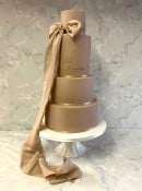 Tall-Mocha-jusdt-married-wedding-cake-