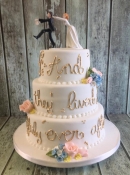 and they lived happly ever after disney  wedding cake