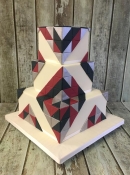 geometric wedding cake 2