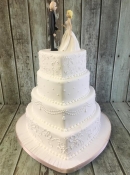 heart shaped wedding cake