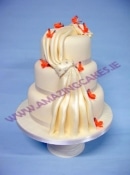 lg_Butterfly and drape wedding cake