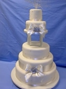 diamante crustal  wedding cake with a stand