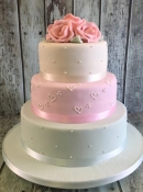 pastal colour wedding cake