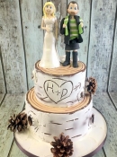 silver birch wedding cake 3