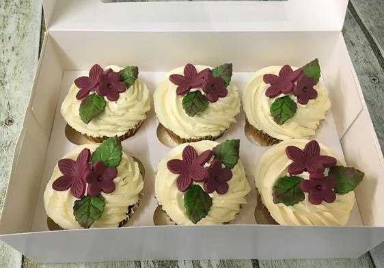 blossom  wedding cup cakes