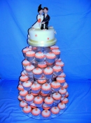 wedding cup cake tower