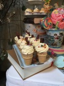 Cake ice-cream wedding cones