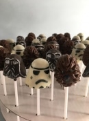 star wars wedding cake pops